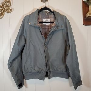 Vintage Woolrich Wool Lined Lightweight Grey Jacket Coat Large